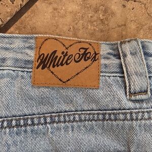 White Fox Boutique jean Skirt